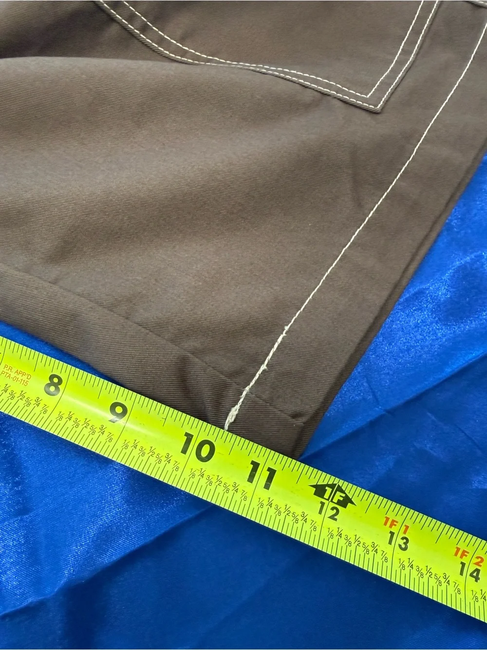 True Religion Brown / Bracken Utility Cargo Shorts with Contrast Stitching - 32